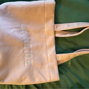 LANEIGE Soft Pink Tote Bag